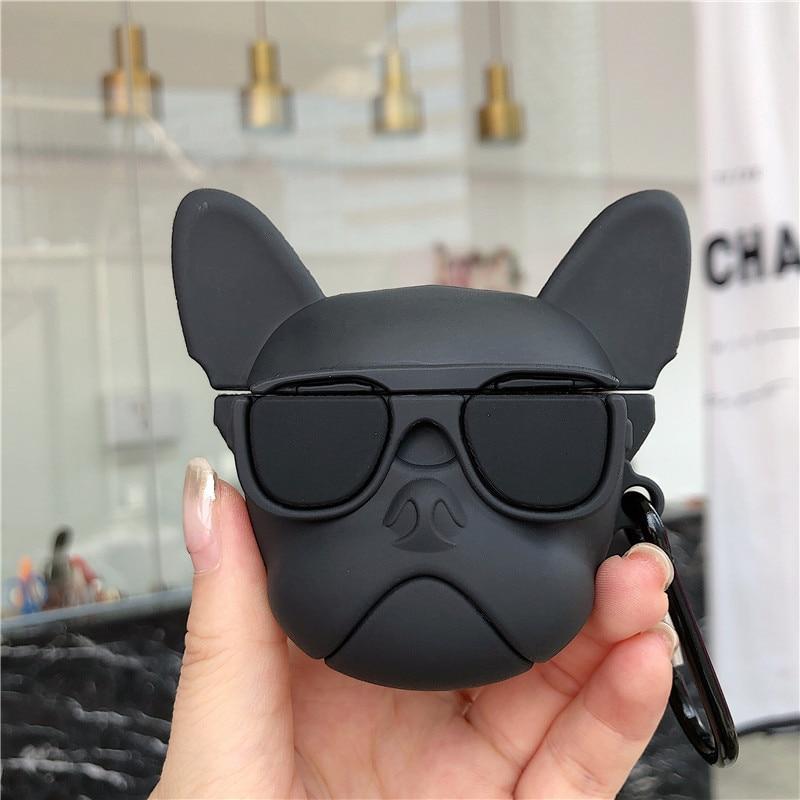 Glass Bulldog 3D Airpods Case