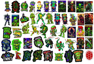 TMNT Ninja Turtles Anime Stickers