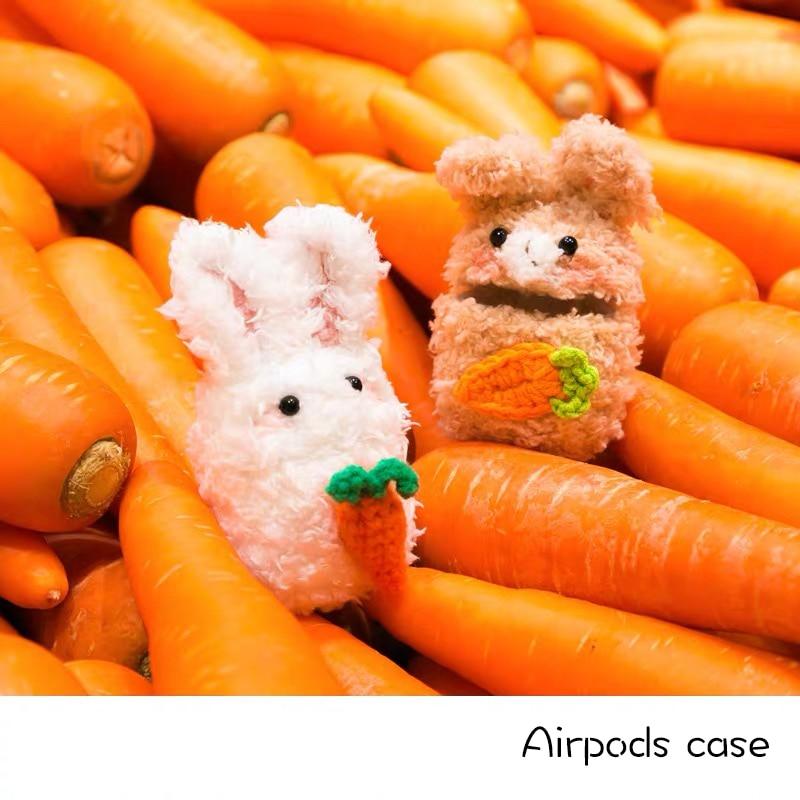 Rabbit Fluffy Airpods Case