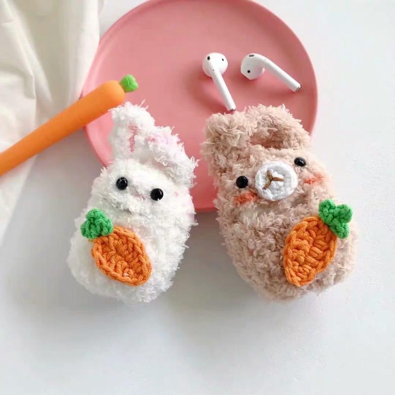 Rabbit Fluffy Airpods Case