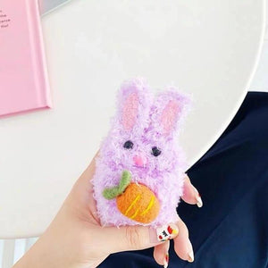 Rabbit Fluffy Airpods Case