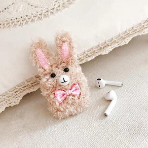 Rabbit Fluffy Airpods Case