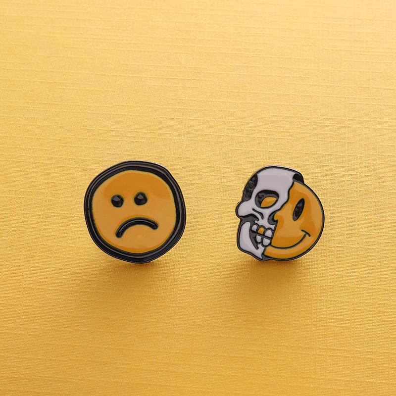 Smile Face Enamel Pin