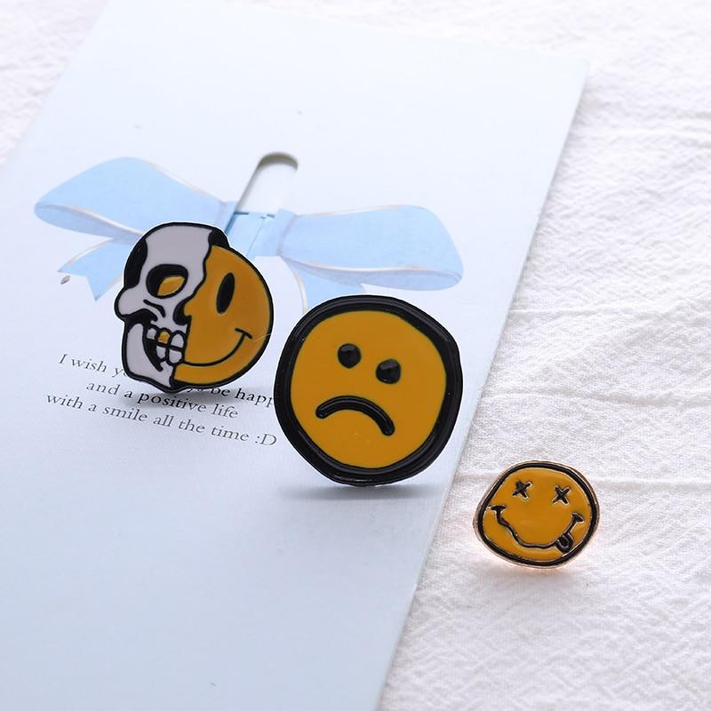 Smile Face Enamel Pin