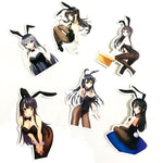 Sexy Cartoon Bunny Girl Stickers