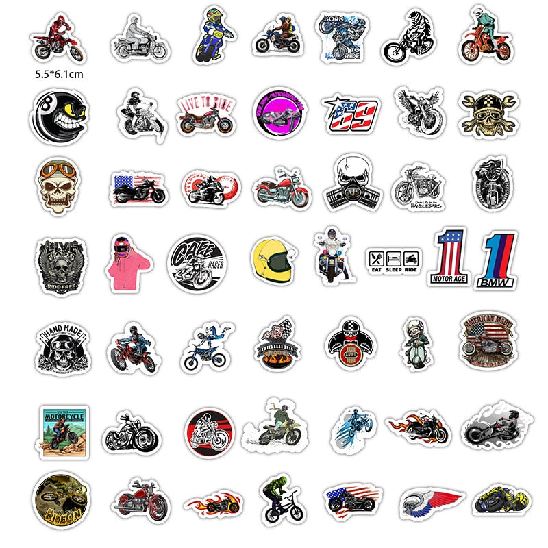 Motocross Racing Stickers