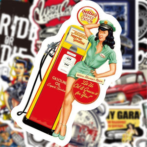 Hot Rod Vintage Stickers