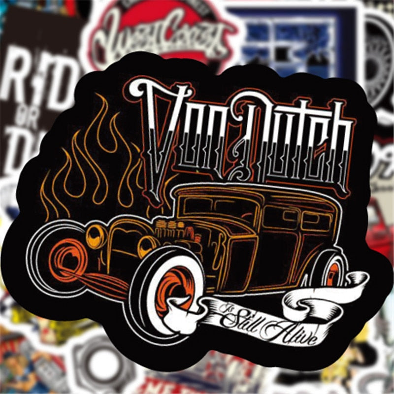 Hot Rod Vintage Stickers