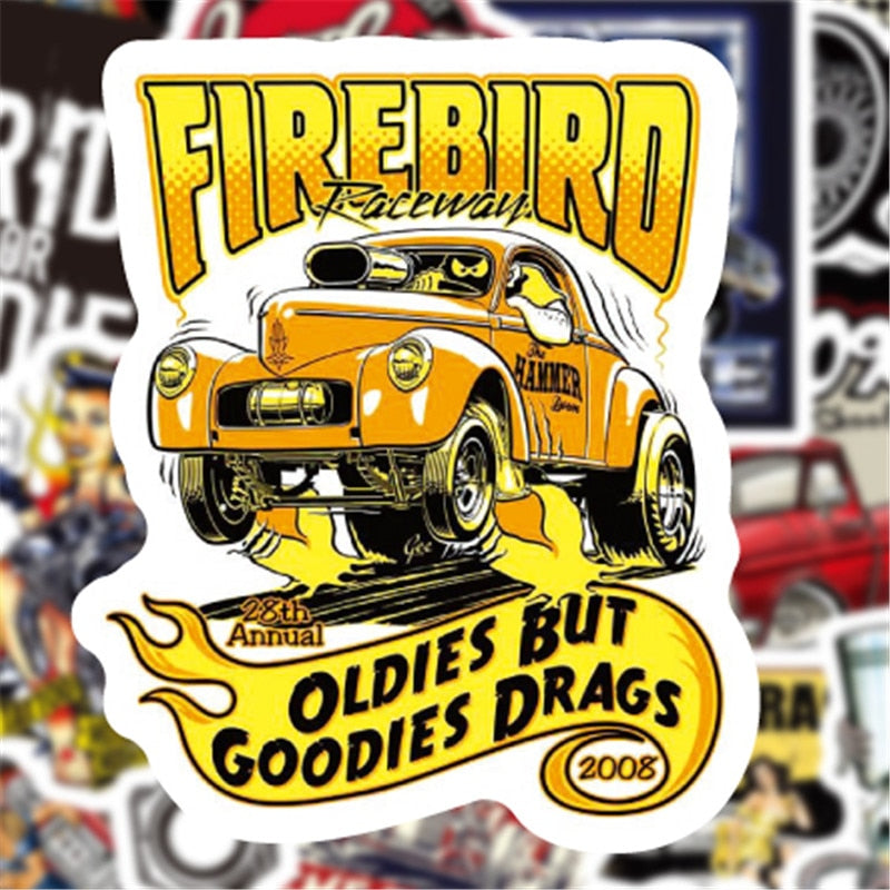 Hot Rod Vintage Stickers