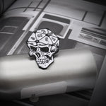 Skull Dice Enamel Pin