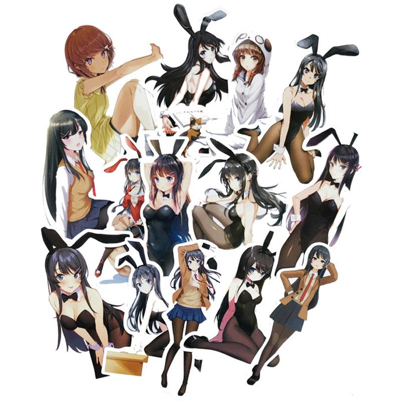 Sexy Cartoon Bunny Girl Stickers