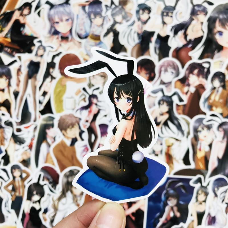 Sexy Cartoon Bunny Girl Stickers