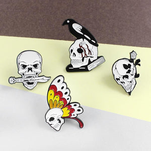 Skull Death Enamel Pin