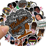 Melanin Poppin Black Girl Stickers