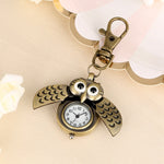 Owl Keychain Pocket Watch