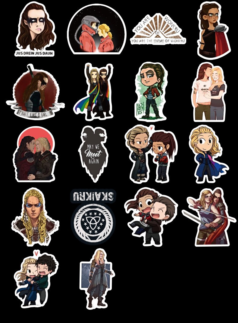 The Hundred The 100 Stickers