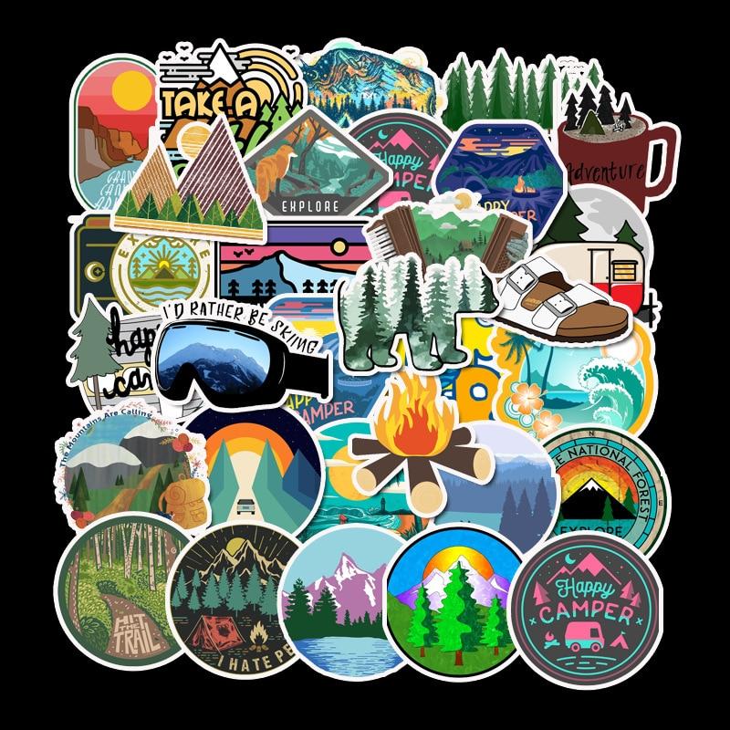 Camping A Travel Stickers