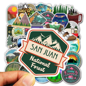 Camping Travel Stickers