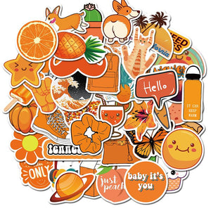 VSCO Orange Stickers