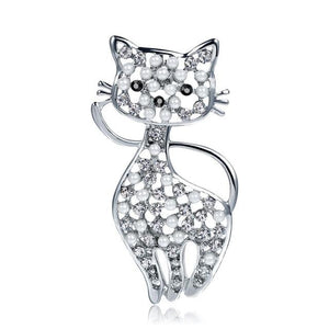 Cat Crystal Pin