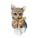 Cat Crystal Pin