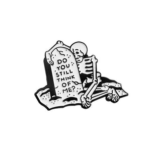 Skeleton Enamel Pin