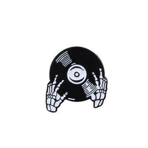 Skull Head Enamel Pin