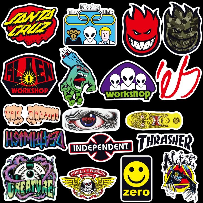 Skateboard Fashion Stickers