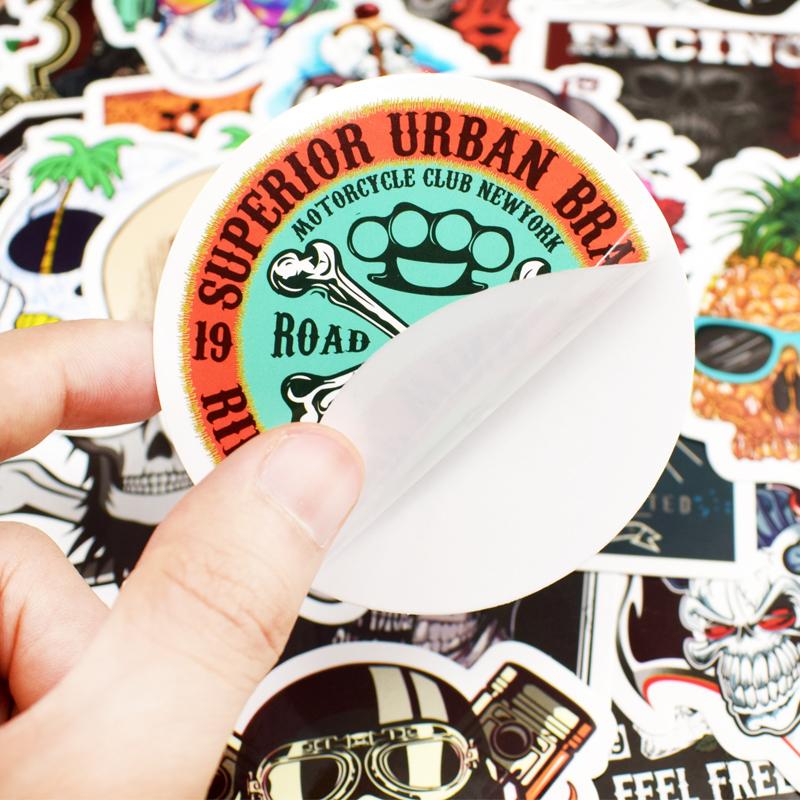 Skull Punk Rock Stickers