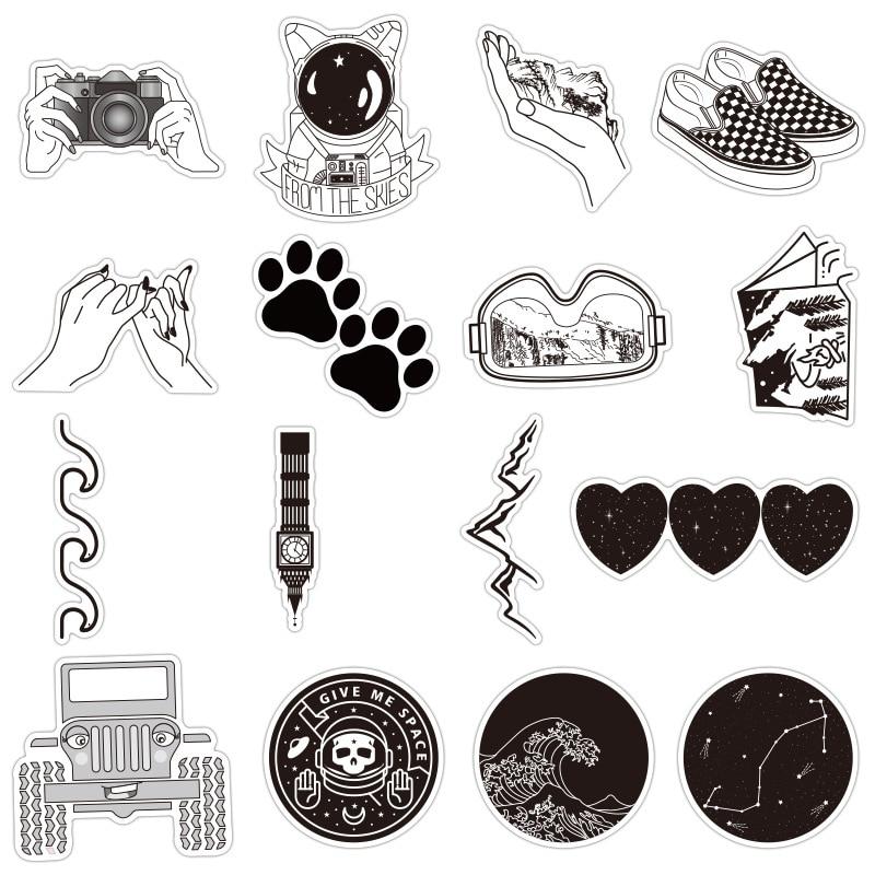 Black and White VSCO Stickers