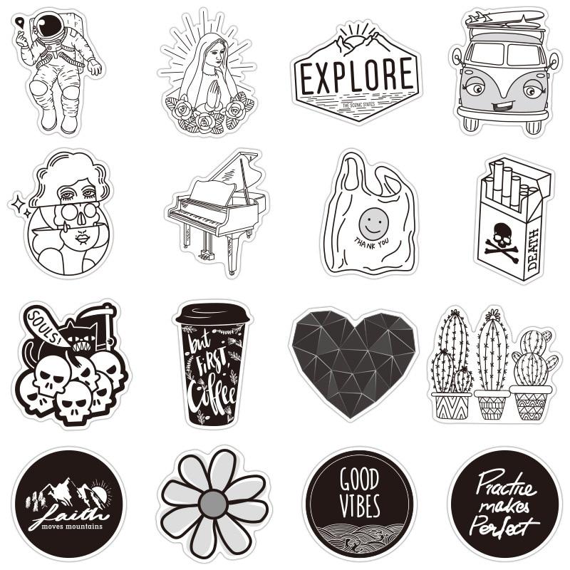 Black and White VSCO Stickers