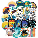 Summer Surf Beach Stickers