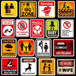 Warning Sign Stickers