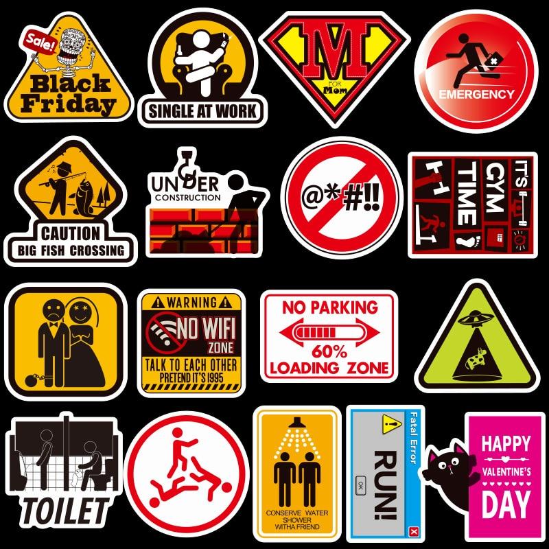 Warning Sign Stickers