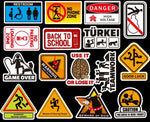 Warning Sign Stickers