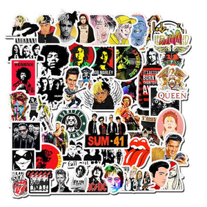 Punk Music Band Stickers