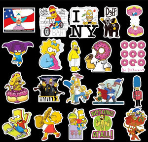 The Simpsons Graffiti Stickers