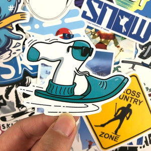 Skiing Snow Stickers