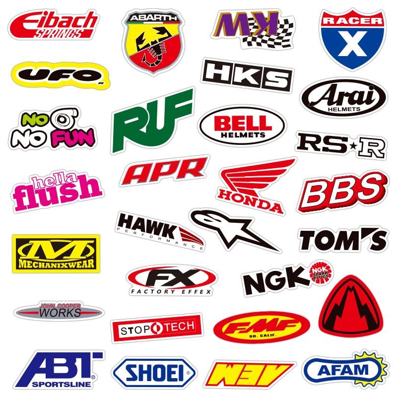 Racing Motorcycle Logo Stickers