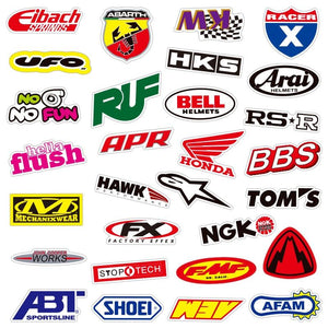 Racing Motorcycle Logo Stickers