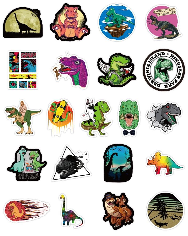 T-Rex Dinosaurs Jurassic Stickers