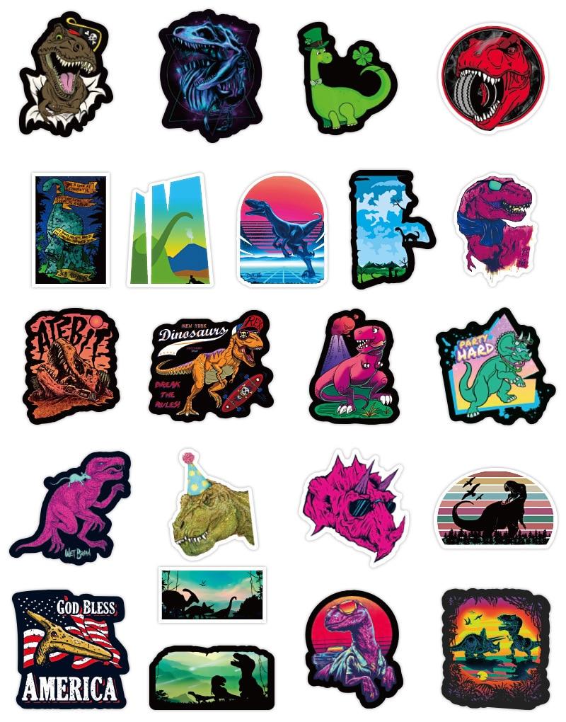 T-Rex Dinosaurs Jurassic Stickers