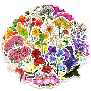 Summer Flowers Stickers