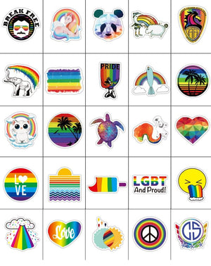 Summer Rainbow Stickers