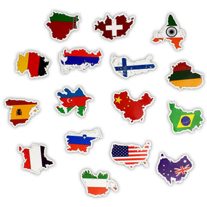 Flags National Stickers