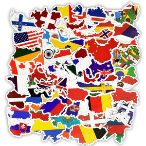 Flags National Stickers