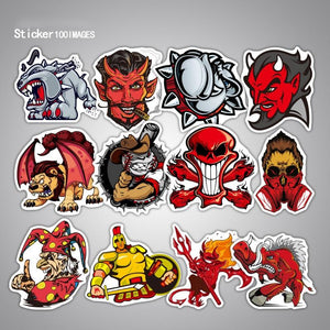 Red Knight Bike Stickers