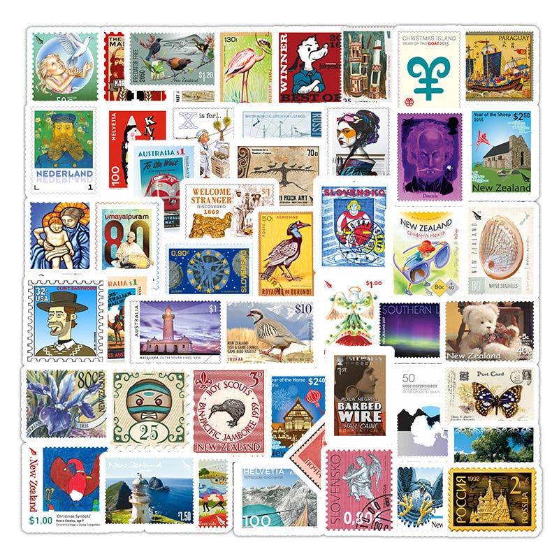 Stamp Travel Landmark Stickers