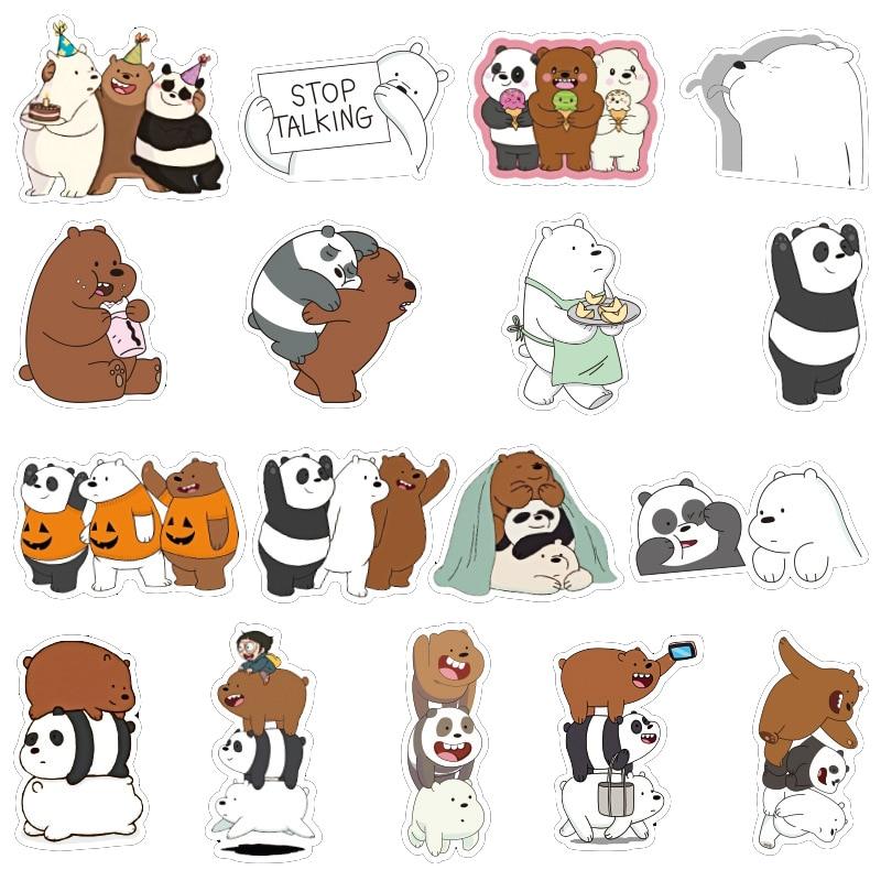 Bear Bare Stickers