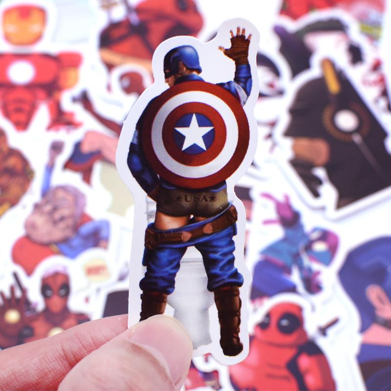 Funny Cartoon Avengers Superhero Stickers